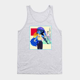 Yuri Marzipan the Oni - Cool Gal (blue scheme) Tank Top